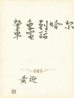 肇东到哈尔滨客车电话