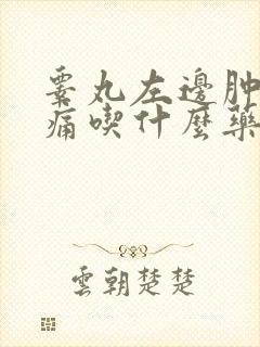 睾丸左边肿大疼痛吃什么药