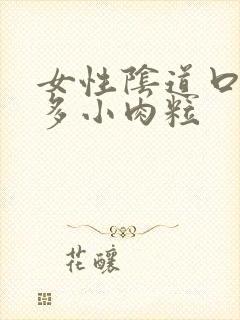 女性阴道口有很多小肉粒