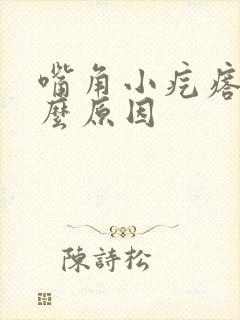 嘴角小疙瘩是什么原因