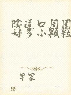 阴道口周围长了好多小颗粒