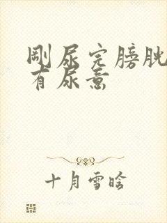 刚尿完膀胱胀又有尿意