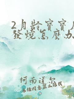 2月龄宝宝反复发烧怎么办