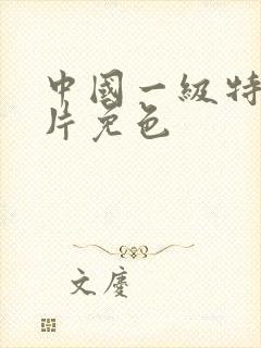 中国一级特黄大片免色