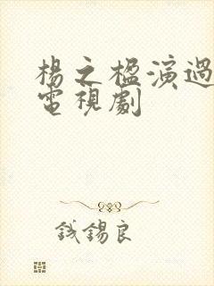 杨之楹演过哪些电视剧