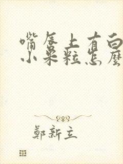 嘴唇上有白色的小米粒怎么回事