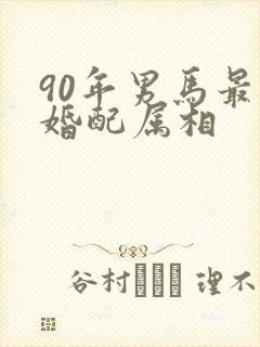 90年男马最佳婚配属相
