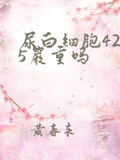 尿白细胞42.5严重吗