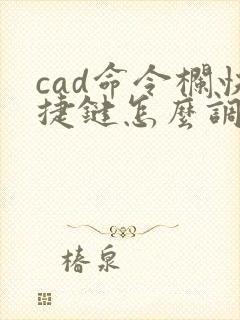cad命令栏快捷键怎么调出来