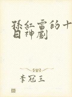 孙红雷的十大抗日神剧