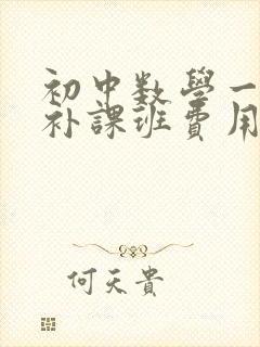 初中数学一对一补课班费用