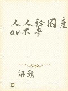 人人干国产高清av不卡