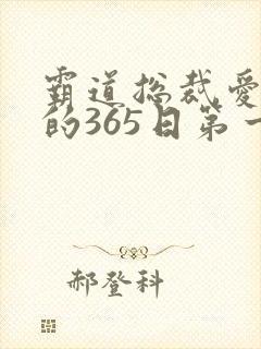 霸道总裁爱上我的365日第一季免费观看