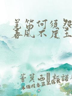 羌笛何须怨杨柳春风不度玉门关的意思是什么