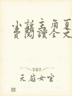 小说主角夏风免费阅读全文