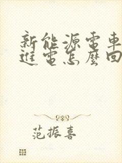 新能源电车充不进电怎么回事