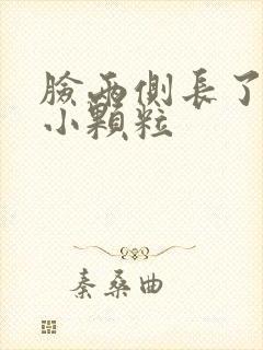 脸两侧长了很多小颗粒