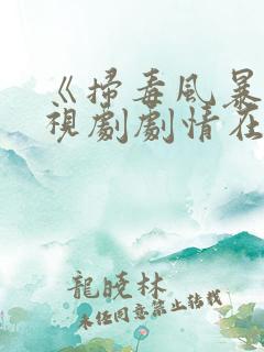 《扫毒风暴》电视剧剧情在线观看