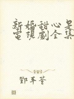 新婚甜心是同事电视剧全集免费观看