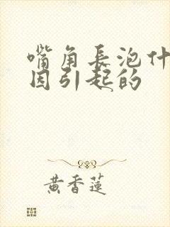 嘴角长泡什么原因引起的