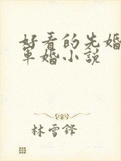 好看的先婚后爱军婚小说