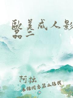 欧美成人影院精品二