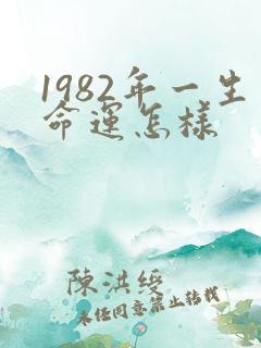 1982年一生命运怎样