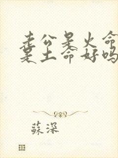 老公是火命老婆是土命好吗