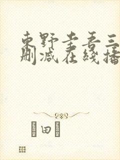 东野圭吾三级无删减在线播放