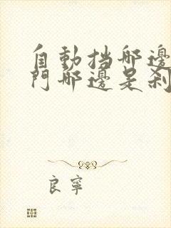 自动挡哪边是油门哪边是刹车