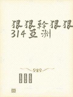 狠狠干狠狠操1314亚洲