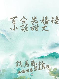 百合先婚后爱的小说甜文