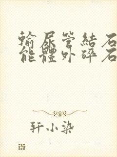 输尿管结石粘连能体外碎石么