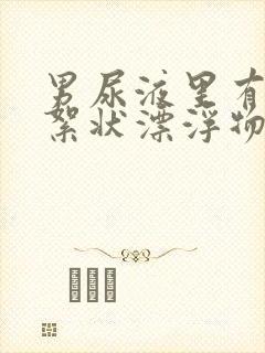 男尿液里有白色絮状漂浮物