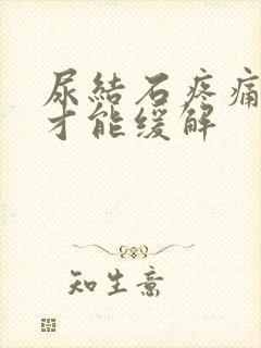 尿结石疼痛怎么才能缓解