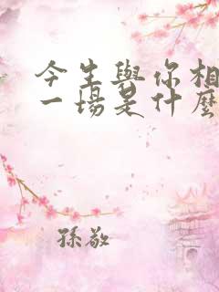 今生与你相爱了一场是什么歌