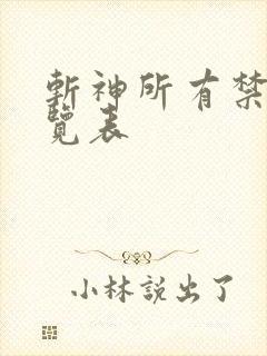 斩神所有禁墟一览表