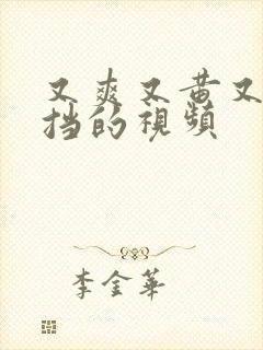 又爽又黄又无遮挡的视频