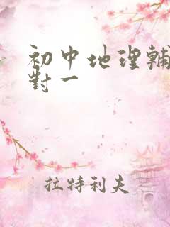 初中地理辅导一对一