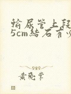 输尿管上段0.5cm结石有必要碎石吗