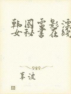 韩国电影漂亮的女秘书在线观看