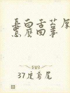 长白舌苔厚白是怎么回事