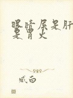 眼睛屎是肝火还是胃火