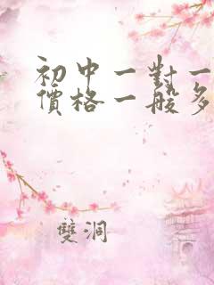 初中一对一辅导价格一般多少钱