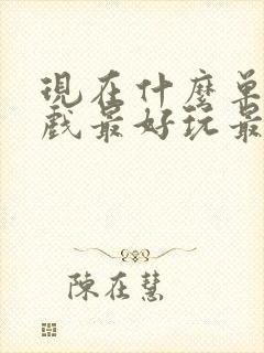 现在什么单机游戏最好玩最火