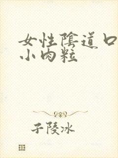 女性阴道口长个小肉粒