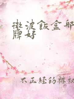 微波饭盒哪个品牌好