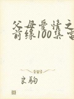 父母爱情之再续前缘100集电视剧