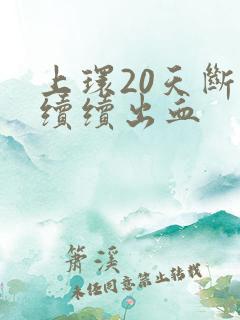 上环20天断断续续出血