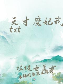 天才魔妃我要了txt